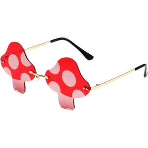 🍄 Retro Mushroom Shaped Sunglasses | Gradient Lens | Chic Festival Shades
